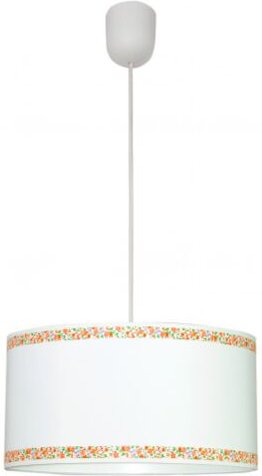 Weiß/orange Volant-Anhänger 1xe27 regx35d