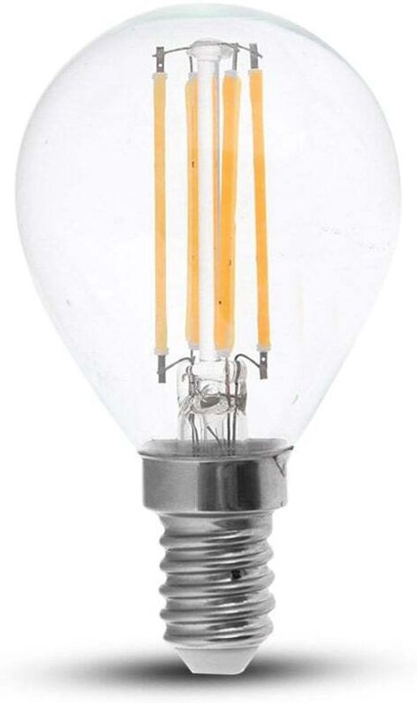 V-TAC LED-Glühbirne - 100lm/w - Golf - E14-Fassung - IP20 - Klar - 6W- 600 Lumen - 3000K