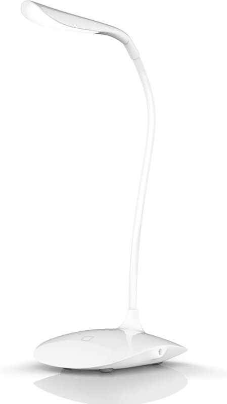 Brandson - Schreibtischlampe, warmweiß, led, Stromsparend, 3 Helligkeitsstufen, Batteriebetrieb, Lampe weiß