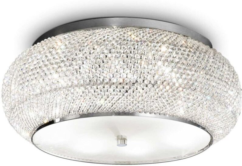 Pasha' - 14 Licht Deckenleuchte Chrom - Ideal Lux