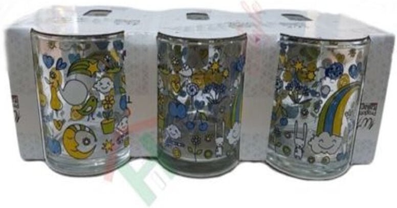 Trade Shop Traesio - Trade Shop - 6er-Set Gläserservice mit Singvögeln, Mond und Herz -