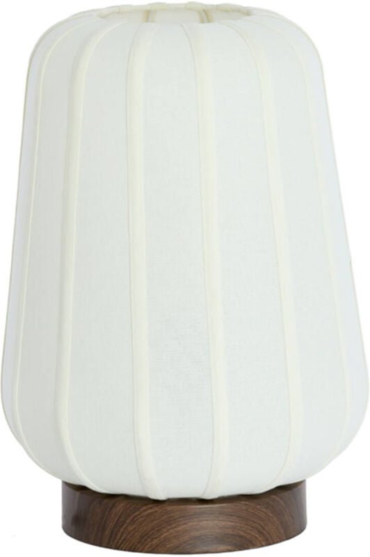 Tischlampe - Bibury - weiß - textil - - Light&living