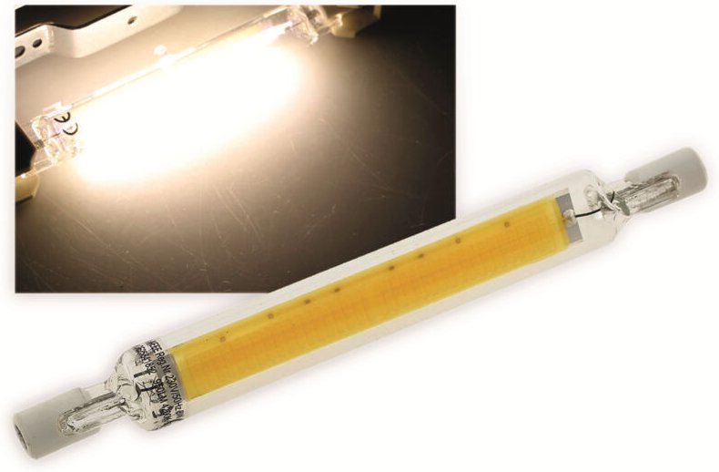 Chilitec - LED-Lampe R7s, eek: e, 8 w, 950 lm, 4200 k, neutralweiß, cob, 118 mm
