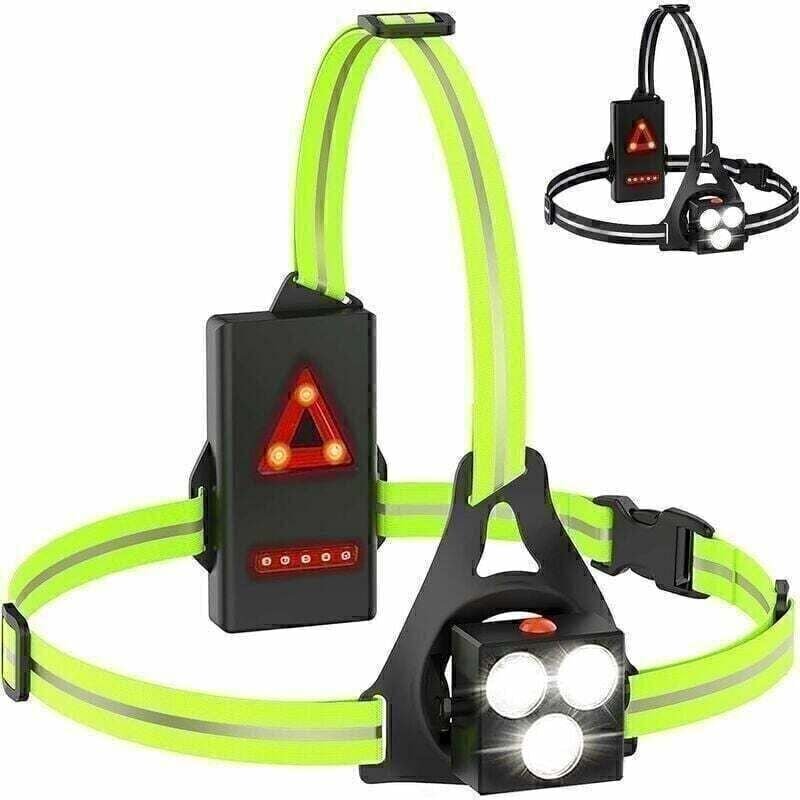 Thumbnail - Gabrielle - Lauflicht, usb wiederaufladbar, LED-Lauflicht, 120° verstellbares Brustlicht, 500 Lumen, Lauflicht mit refle...