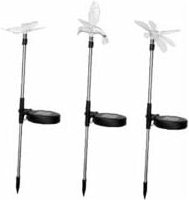 Thumbnail - 3er-Pack Solar-LED-Rasenleuchten – Dekoration für Garten, Haus, Party, Urlaub (Schmetterling, Libelle)