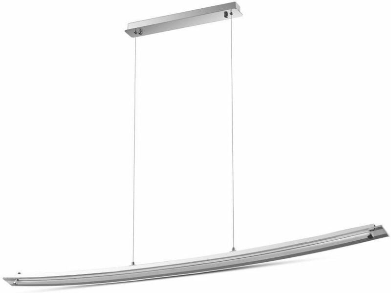 Hängelampe Esstischleuchte Pendellampe silber led Wohnzimmerleuchte h 80 cm