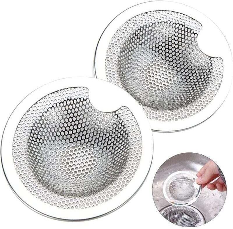 SNQ - Stück Edelstahl-Spülbeckensieb, Küchenspülenfilter, INOX-Abflussfilter, Spülbeckensieb, Küchenspülengitter für Küc...