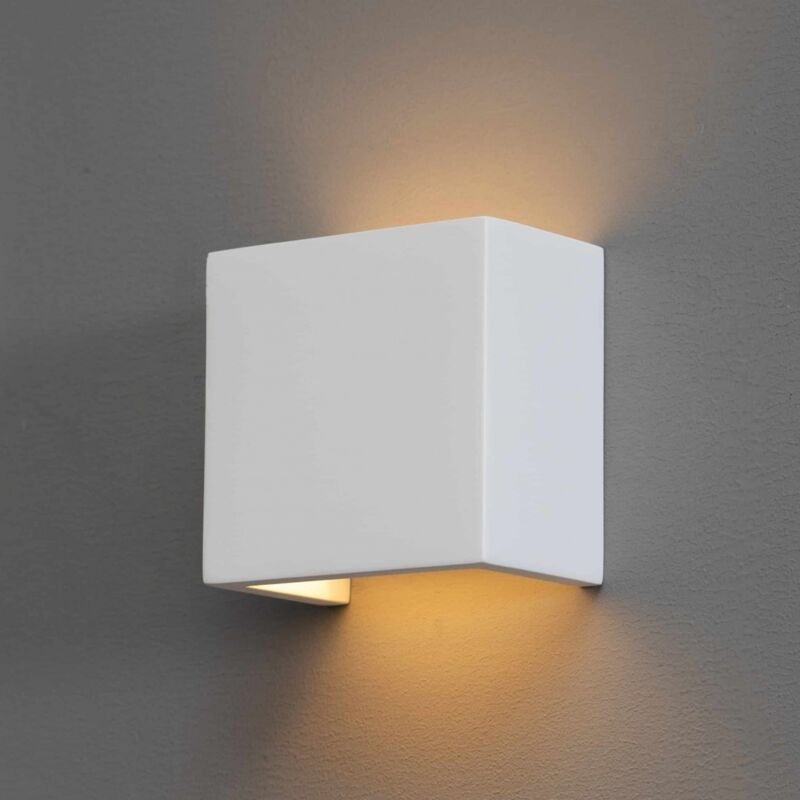 Wandleuchte quadratisch Weiß - Newport