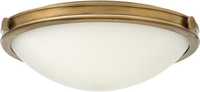 Elstead - Collier - 3 Light Medium Ceiling Flush Light Messing, E27