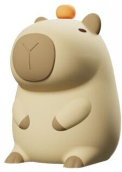 Capybara-Nachtlicht aus Silikon, wiederaufladbare LED-Bettlampe mit Dimmfunktion und Timer, geeignet für Schlafzimmer un...