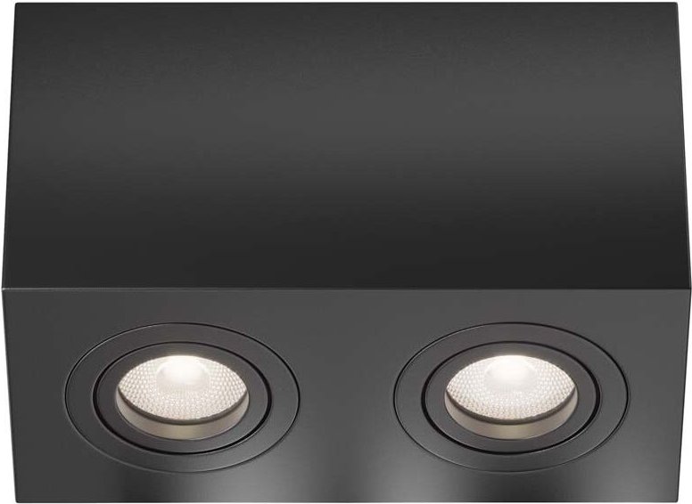 Thumbnail - Maytoni - Deckenleuchte Aufbaulampe Deckenlampe Esszimmerleuchte 2 flammig schwarz l 20 cm