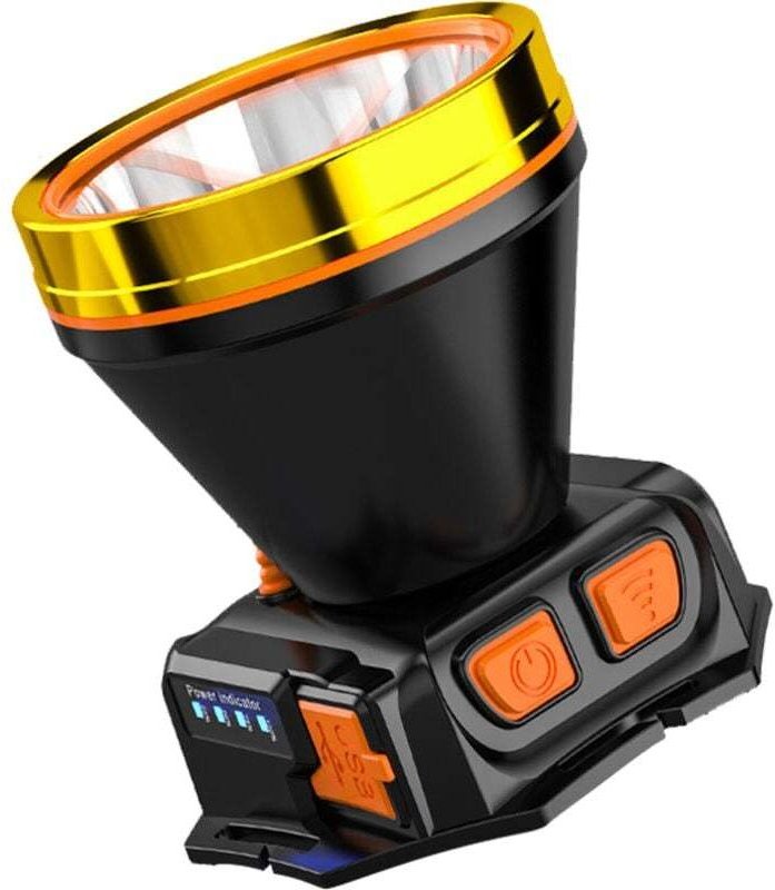 Wiederaufladbare LED-Stirnlampe mit USB-Anschluss – Superheller Sensor – für Outdoor-Aktivitäten, Camping, Angeln und Ja...