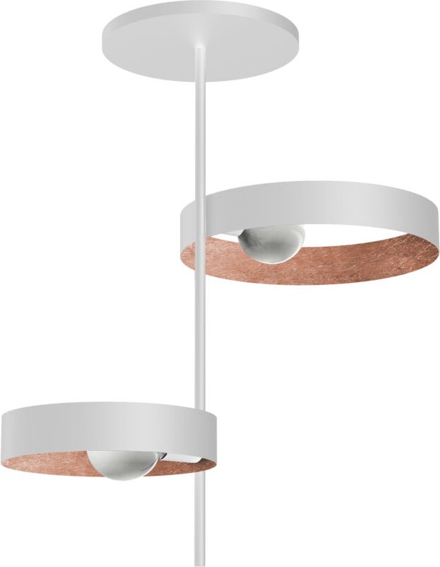 Thumbnail - Lumicom - alley 2 luci plafoniera bianco foglia