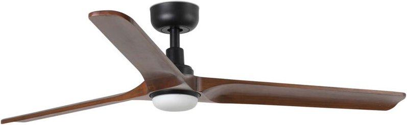 Faro Heywood Großes 3-Blatt-Mattschwarz, Walnuss mit Licht 2700 - 4000 - 6000 k Tuya Smart System