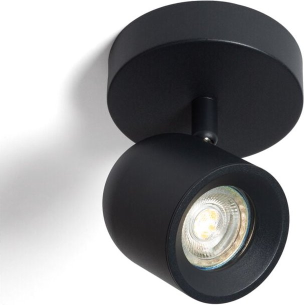 Deckenleuchte Ausrichtbar Aluminium 1 Strahler Caleb Schwarz