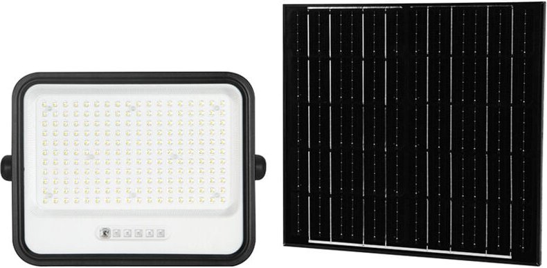 V-TAC 40W Solar-LED-Flutlicht mit Dämmerungssensor, Fernbedienung, Farbtemperatur 2000K-8000K, Schutzart IP65 - 24086