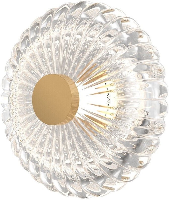 Maytoni Amulet Round Moderne 18cm Wandleuchte Gold 3000K 90lm Glasschirm