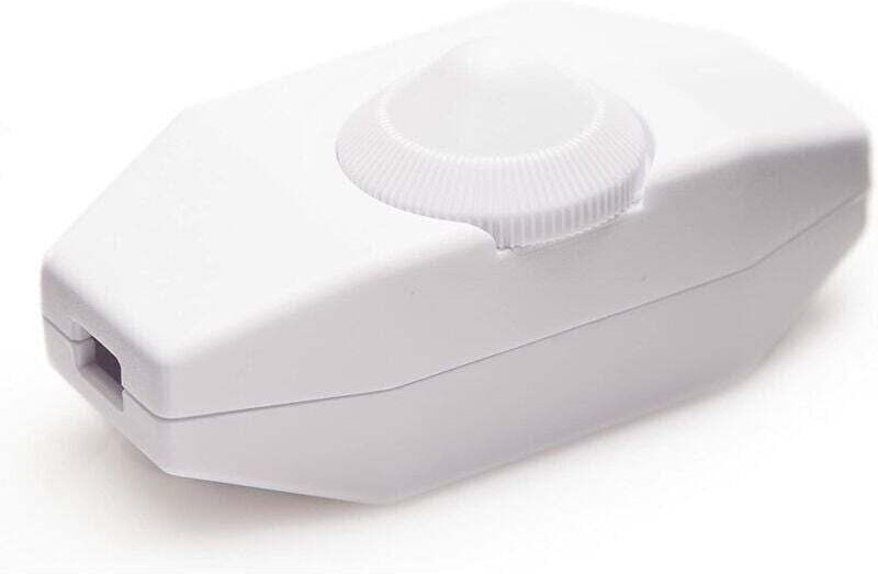 Dimmerschalter mit Drehregler, XU, 220–230 V, Weiß, für dimmbare LED-Lampen – KZQ