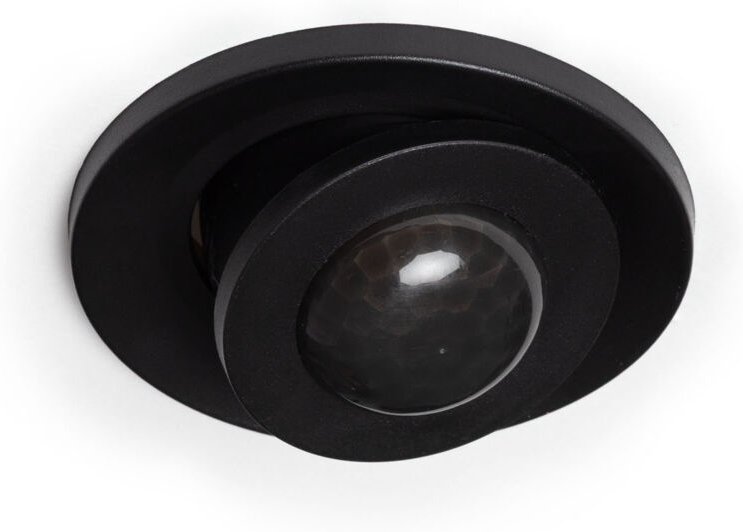 Ledkia - Bewegungssensor pir 360º versenkbar mit Zeitschaltuhr Schwarz