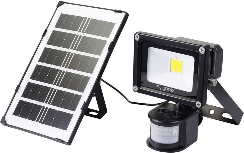 Sygonix - SY-5461108 Solar-Spot mit Bewegungsmelder 10 w Neutralweiß