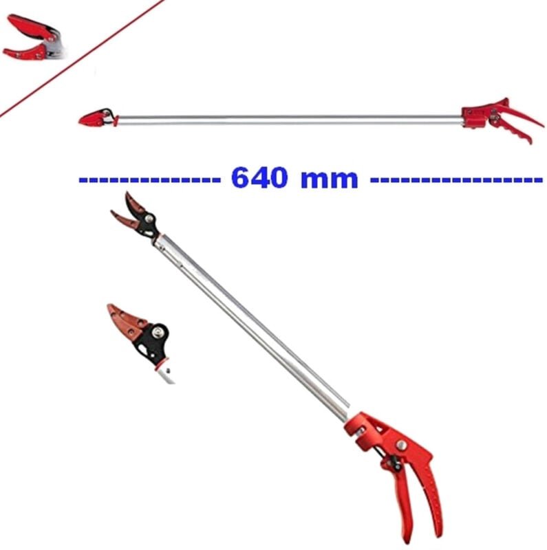 Trade Shop Traesio - Trade Shop - Gartenschere, Gartenschere, Astschere, 64 cm, Aluminiumgriff -