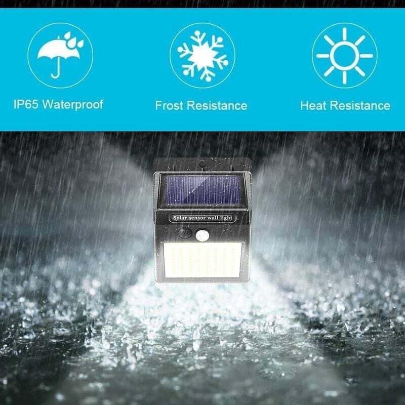 Solarleuchten für den Außenbereich mit Bewegungsmelder, hochwertige 100LED-1000Lumen Solarleuchte für den Außenbereich, ...