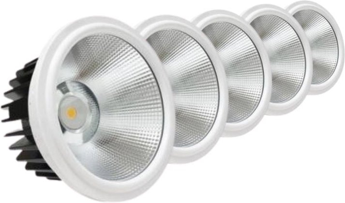 Silumen - LED-Lampe AR111 20W cob Round (5er Pack) - Weiß Froid 6000k - 8000k