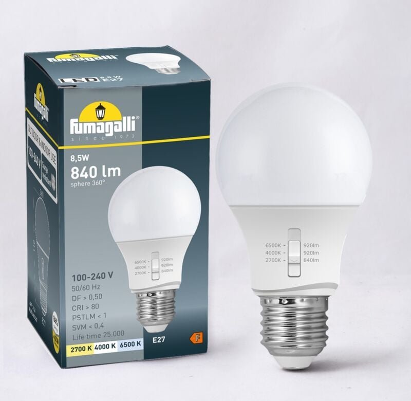 LED-Lampe E27 A60 - 11W - cct Fumagalli