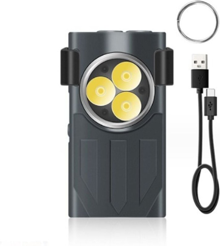 BEBUSINGOTO 1100 Lumen Mini-EDC-Taschenlampe, wiederaufladbar, Magnetfuß und Clip, ultrastarke kleine LED-Taschenlampe f...