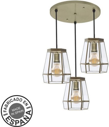 3xe27 leder deckenleuchte regx42x42 cm