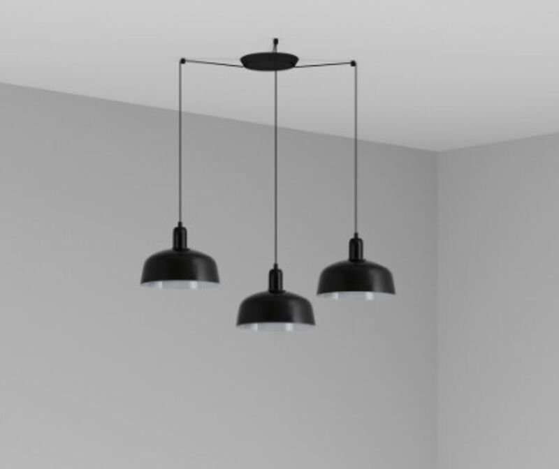 Tatawin m Hängelampe 3 Lichter Schwarz 20340-120-3L