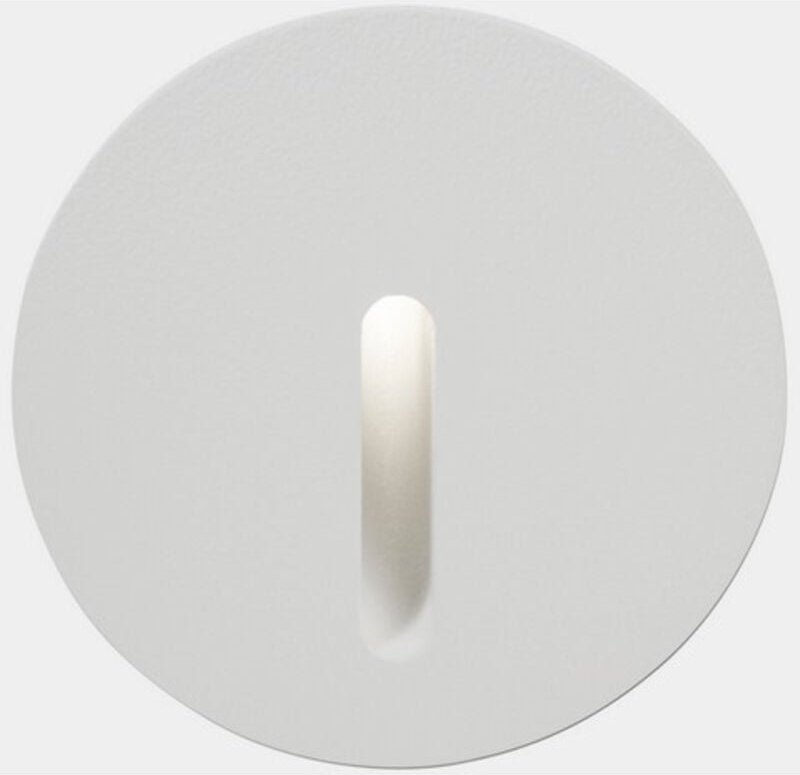 Leds-c4 - leds C4 Bat Round Lineal Outdoor led Wandeinbauleuchte Rund Weiß IP65 2.2W 2700K