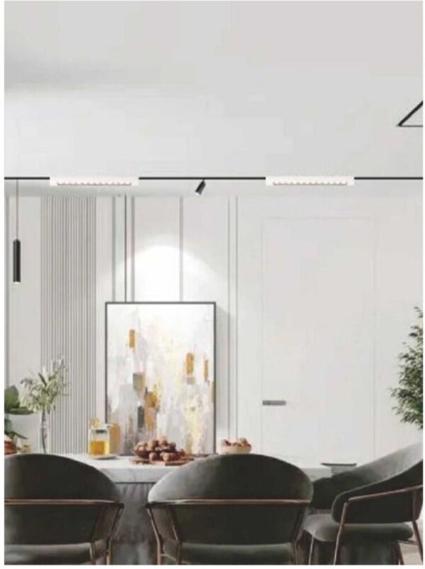 Trade Shop Traesio - Trade Shop - verstellbarer schienenstrahler 26 w 12 led weiss schwarz licht 3000K 6500K 4000K PST-4...