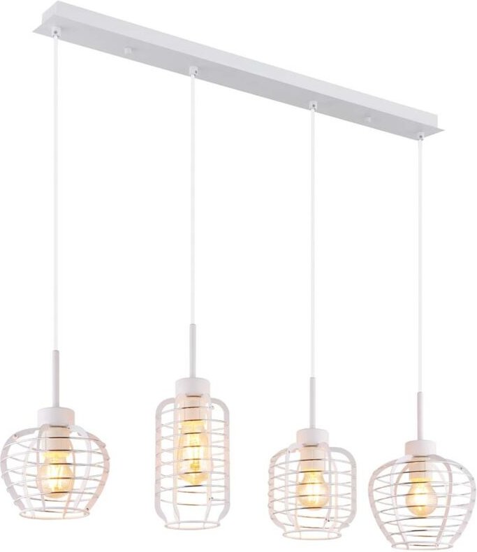 Pendelleuchte Deckenlampe Hängelampe Aluminiumstäbe höhenverstellbar H 120 cm