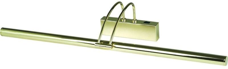 Picture Lights - 1 Licht verstellbare Bildwandleuchte aus poliertem Messing - Searchlight