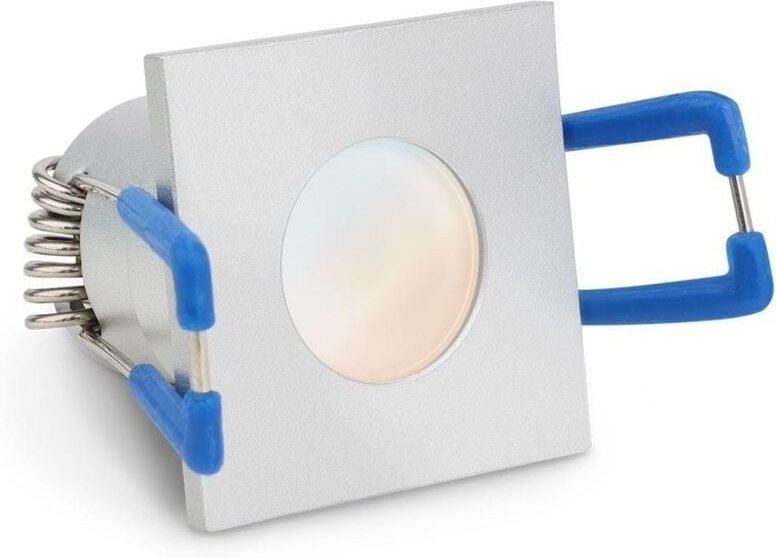 Einbaustrahler Mini Livorno eckig 3W IP65 durchverbindbar - Lichtfarbe: CCT 2700K-5500K - Farbe: silber