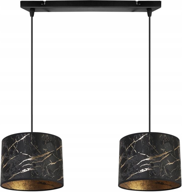 Hängelampe, Deckenleuchter, Lampenschirm, Goldmuster