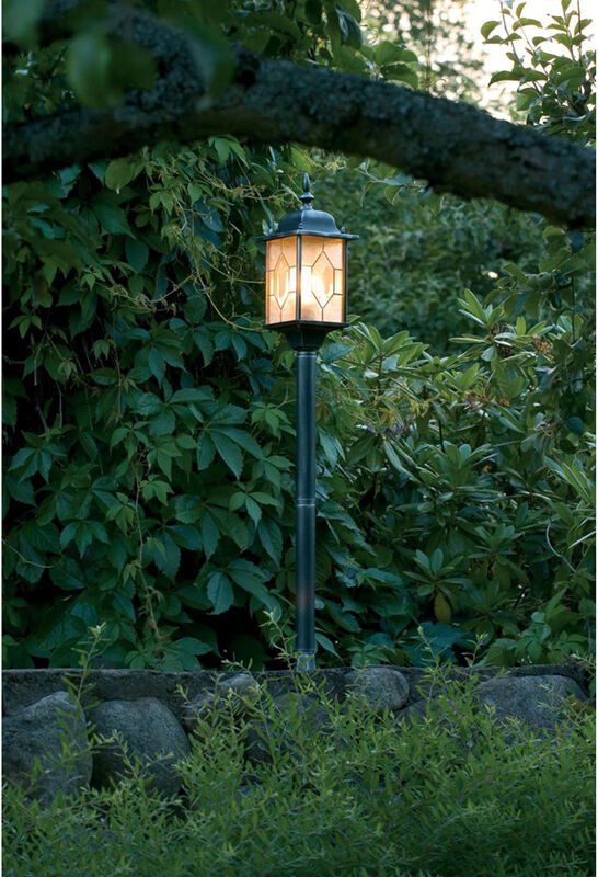 Konstsmide - led Außen Standlaterne Wegeleuchte im Landhausstil, schwarz, Höhe 115cm