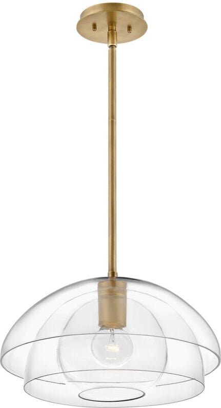 Hinkley Lotus Dome Pendelleuchte Heritage Messing - Elstead