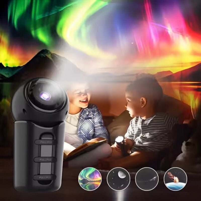 Tragbarer Galaxienprojektor – Sternenhimmelprojektor – RGB-Beleuchtung – LED – Lichtshow für Zuhause und Reisen