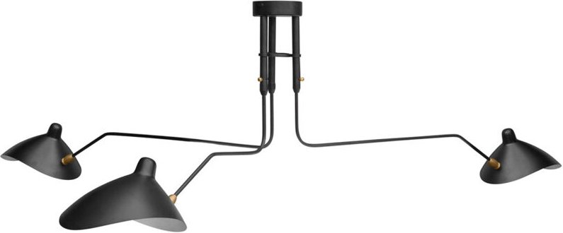 Deckenlampe - Flexo-Lampe - 3 Arme - George Schwarz