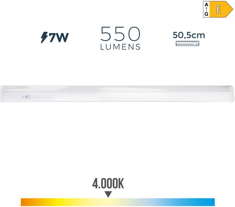 EDM - anschließbare LED-Leiste - 50,5cm - 7W - 600lm - 4000K - 31695