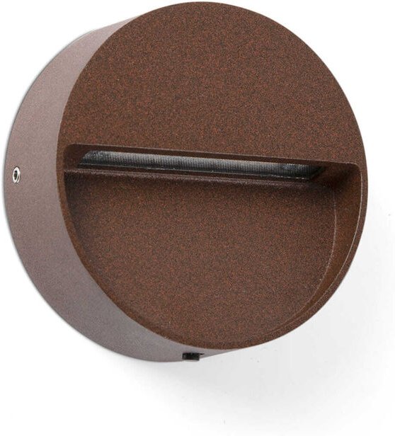 DUNE R Rundes Wandapplikat in Rostbraun 3W 4CCT