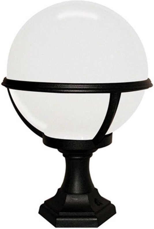 Elstead - Glenbeigh - 1 leichte Außenpodestlaterne schwarz IP44, E27