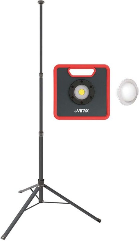 4000 Lumen Scheinwerfer + 2m Stativ-Set - 262824 - Virax