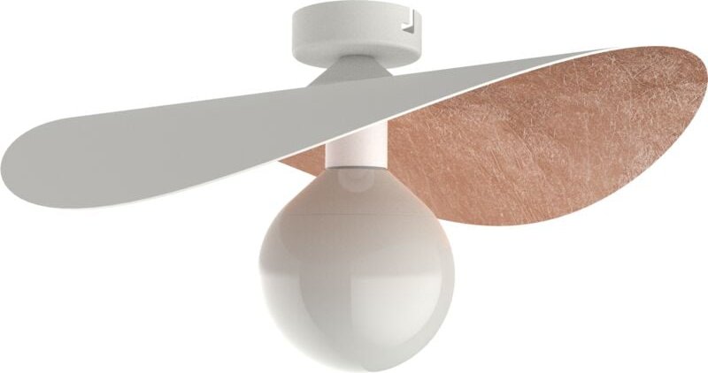 Piuma plafoniera bianco foglia