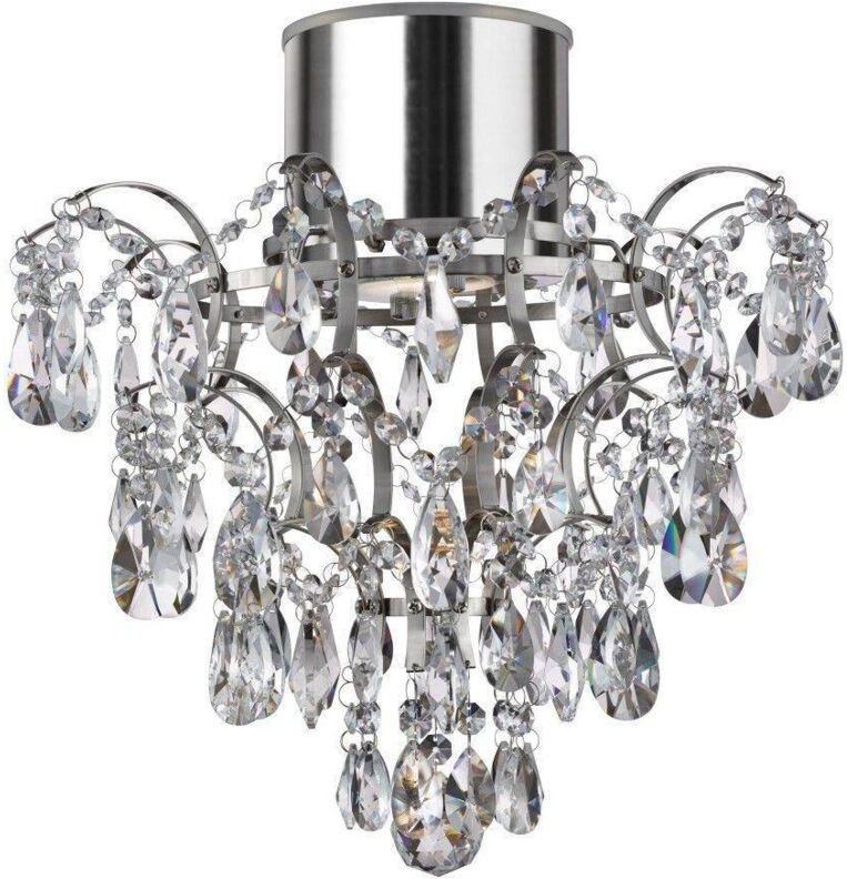 Bathroom - 1 Licht Badezimmer Kronleuchter Chrom, K5 Kristalle IP44, GU10 - Searchlight