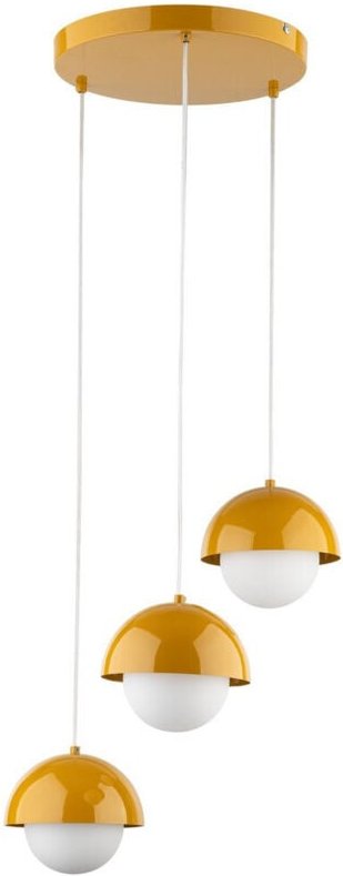 TK Bono Cluster Pendel-Deckenleuchte Ocker 3xG9