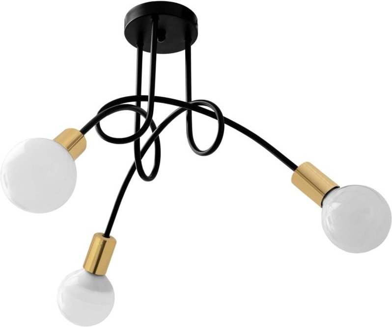 Toolight - lampe paradise 3 black gold APP517-3C