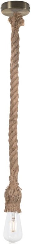Ledkia - Pendelleuchte aus Seil Perseo Braun